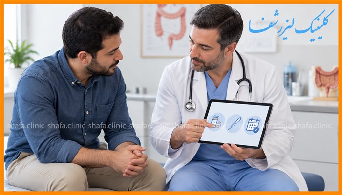 توضیح برنامه درمان عفونت مقعدی با پزشک